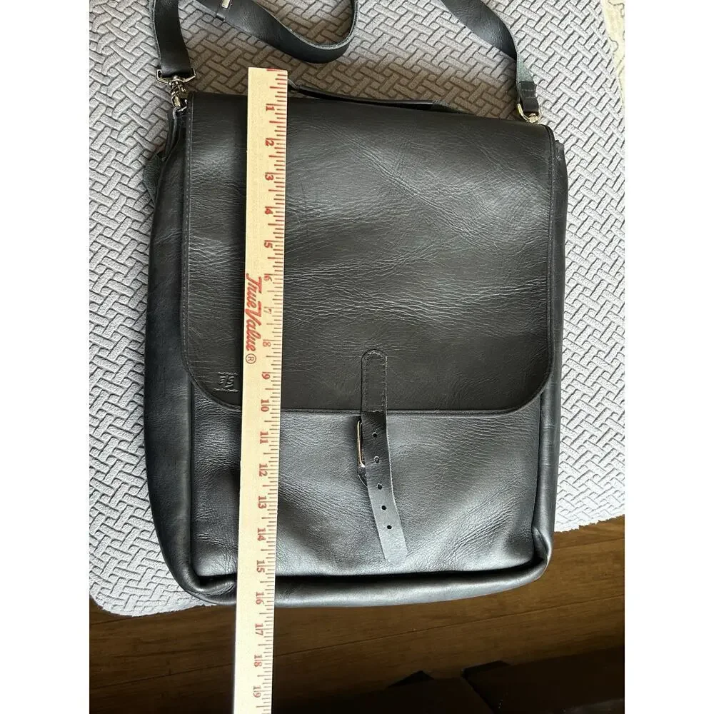 East Side Leather Black Back Pack Converts To Crossbody Hand Made Satchel Purse